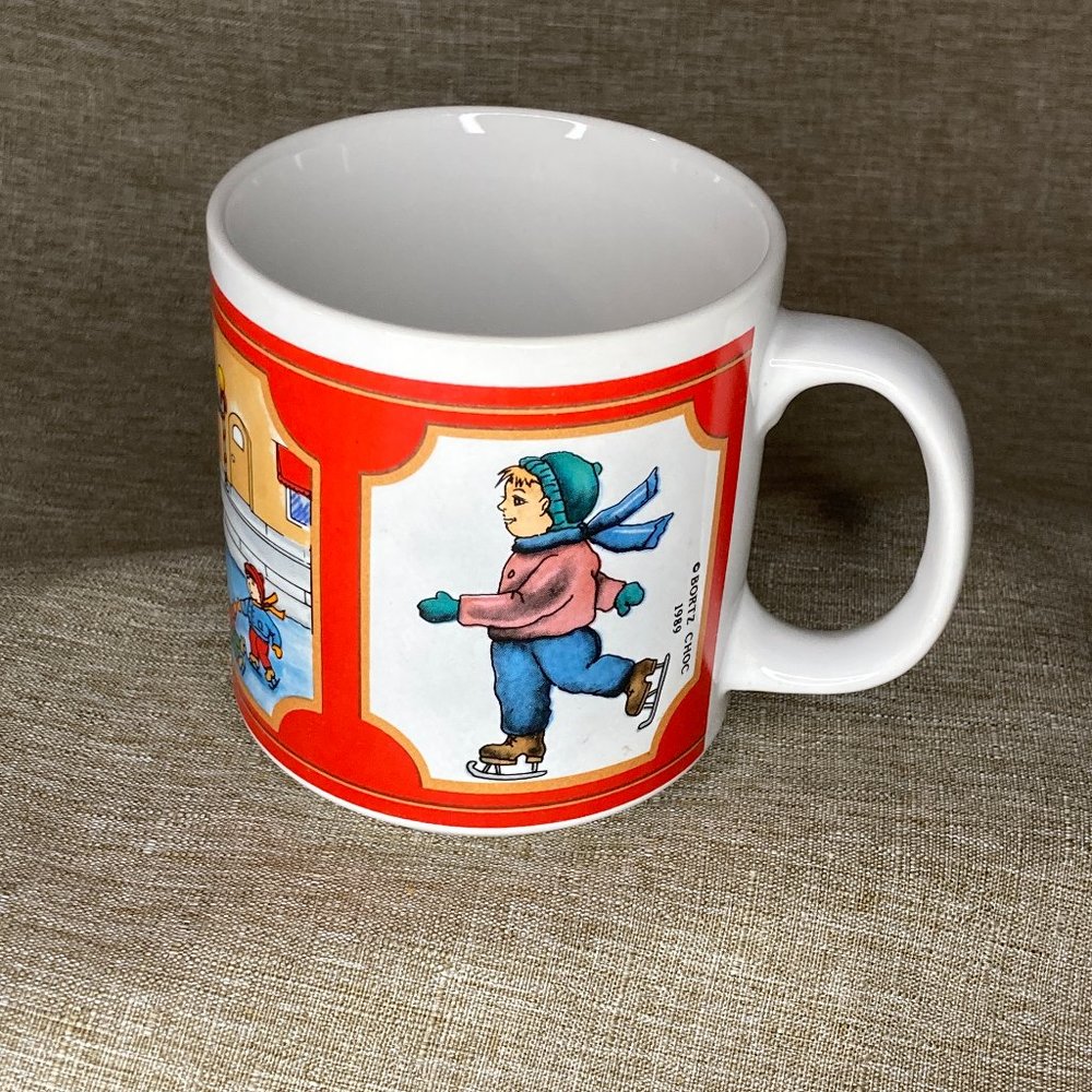 BORTZ CHOCOLATE COMPANY LIMITED EDITION COLLECTORS MUG WINTER HOLIDAY THEME